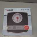Taylor Battery Free Analog Scales for Body Weight, 330LB Capacity, Easy to Read Large 4.25-inch Dial, 10.3 x 10.6-inch Vinyl Mat Platform, Black