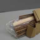 LazBlinds No Drill Bamboo Roman Shades, 25x64, Ceylon Light Russet
