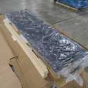 DNYN Full Size Upholstered Lift Up Storage Bed with Stylish Headboard & PU Fabric & Buttons Tufted & USB Ports & 360Surround LED Design,Wooden Platform Bedframe w/Hydraulic System, Black