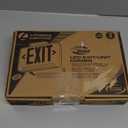 Lithonia Lighting ECBG LED M6 LED Exit and Emergency Light Bar Combo Fixture with Back Up Battery, Green Letters