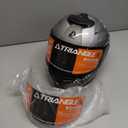 TRIANGLE Motorcycle Helmet for Adults, Full Face Motorcycle Helmet with Tinted and Clear Visor Meet Dot Approved