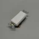 Leviton 20 Amp, 120/277 Volt Decora Plus Rocker Single-Pole AC Quiet Switch, 5621-2W, White