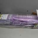 JEAREY 9FT Outdoor Patio Umbrella with Solar Lights, LED Lighted Pool Umbrella with Tilt and Crank, Outdoor Table Umbrellas for Deck, Yard & Market (Taro Purple)