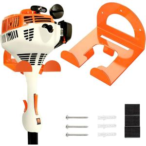 Weed Eater Hanger, Garage Organizer Trimmer Rack Wall Mount, Garden Power Tool Holder Garage Hooks for Grass Trimmer, Hedge Trimmer, Leaf Blower and Chainsaw Storage, 1 Pack
