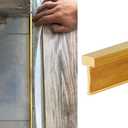Brass Floor Transition Strip - Decorative Seam Cover for Wood, Tile, Carpet - Metal Edging Trim Strip, 40 to 63 inch Lengths (W5xH20mm(0.2x0.79"))