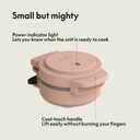 bella Snack-n-Store Mini Waffle Maker, EverGood Ceramic Nonstick Coating, Cord Wrap, Ready Indicator Light & Cool Touch Handles, Stackable Design & Customizable Plates, 400 Watt, Blossom