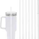 6 Pcs Replacement Straw for Stanley Adventure Quencher 40 oz 30 oz Cup Tumbler,Straws with Cleaning Brush for Stanley Accessories