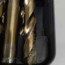 Cobalt Drill Bit Set, 29Pcs M35 High Speed Steel Bits for Hardened Metals, Stainless Steel, Cast Iron and Wooden Plastics, with Metal Index Storage Box, 1/16"-1/2"