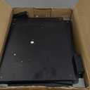 TUTOTAK 3 Tier Printer Stand, Rolling Printer Cart with Power Outlets and USB Ports, Mobile Printer Table with Wheels, for Under Desk, Office, Home, Greige PS02BK001