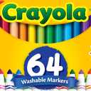 Crayola Washable Broad Line Marker Variety Set (64ct), Christmas Gifts for Grandkids, Toddlers & Kids, Ultra-Clean, Window, & Gel FX Markers for Kids, 3+