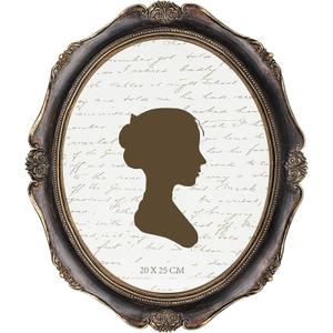 AELS 8x10 Inch Vintage Picture Frame, Elegant Antique Photo Frames with Glass Front, Photo Display, Tabletop Wall Hanging, Gift Ideas, Oval (Walnut)