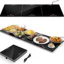 FEPPO 2026 Electric Food Warming Tray 47"x15" Rectangular Kitchen Appliance