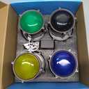 50m Answer Classroom Buzzers Light Up Game Buzzer System, Displays The Winning Player Loud, Console Displays First Buzz, Rechargeable Buzzers Great for Trivia Games, Family Feud, Jeopardy (8)