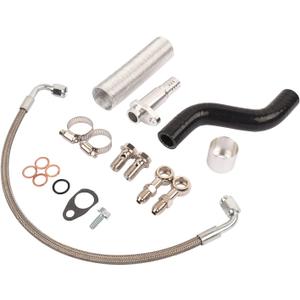 Oil Feed & Return Line Kit Replacment for Mini Cooper S JCW R55 R56 R57 R58 R59 R60 1.6L 2007-13 hatchback, 2009-15 convertible, 2008-14 clubman # 11657600890 11657565912 020-0201A
