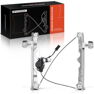 A-Premium Power Window Regulator with 6-Pin Motor Front Driver Side Compatible with Jeep Grand Cherokee 2006 2007 2008 2009 2010, Front Left Driver Side