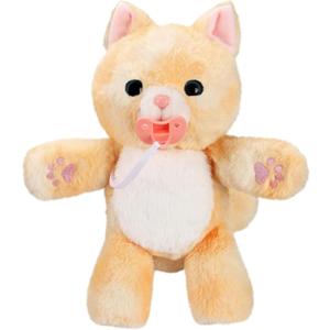 Little Live Pets - Cozy Dozys: Ginger The Kitty | Interactive Plush Toy Kitty. 25+ Sounds and Reactions. Magical Eye Movement. Blanket, Pacifier and Batteries Included. for Kids Ages 4+