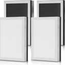 MA 25 Replacement Filters Compatible with MA 25 Series Air Purifier B1/S1/W1, 3-in-1 Filtration System with H13 True HEPA and Activated Carbon Pre-filter, 4 Pack