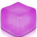 Ice Cube Squishy Fidget Toy, Slow-Rising Sensory Stress Cube for Relief & Focus, Desk Fidget for Adults (Purple)
