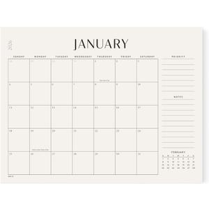 Jotsome Desk Calendar 2026, Large Desk Pad Calendar From Now to December 2026 22x17 inch, Desk Blotter Calendar for Home and Office, Easy Planning, Gift for the Holidays