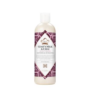 Nubian Heritage Body Wash Goats Milk and Chai Soothing & Hydrating Body Cleanser Made with Fair Trade Shea Butter, 13 oz (13 fluid ounces)