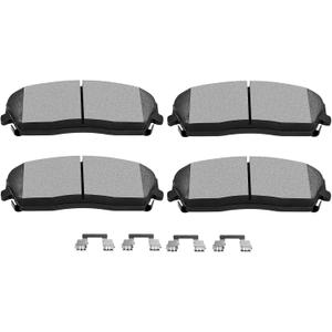 SCITOO Juego de pastillas de freno de cermica delanteras D1056 para Chrysler 300 2005-2019, Dodge Challenger 2009-2019, Dodge Charger 2006-2019, Dodge Magnum 2005-2008