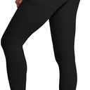 IUGA Compression Leggings with Pockets for Women Tummy Control Leggings No Front Seam Workout High Waist Yoga Pants XS