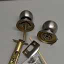 BESTTEN Keyed Entry Door Knob with Lock, Heavy Duty Interior and Exterior Door Lock, Standard Ball, Satin Nickel