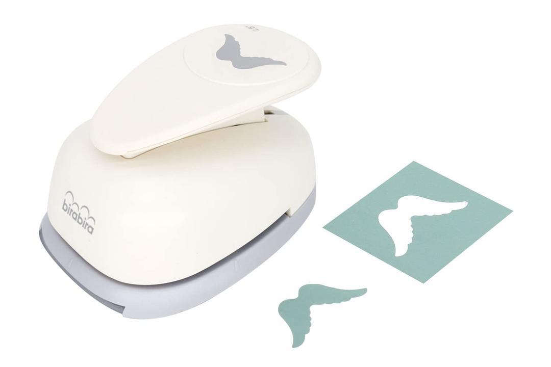 Bira Craft 2.5 inch Wing Shape Lever Action Craft Punch for Paper Crafting Scrapbooking
