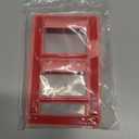 RAZPOY for Bronco Window Lift Switch Control Trim, 2PCS Center Console Rearview Mirror Adjustment Panel Cover Compatible with 2021-2025 Ford Bronco Interior Accessories, Pink