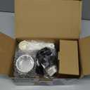 Cambom Rotary Cheese Grater Hand Crank Cheese Shredder for Fresh Cheese, Vegetable, Nuts,Non-slip Suction Base, Free Cleaning Brush Three Blades, Black