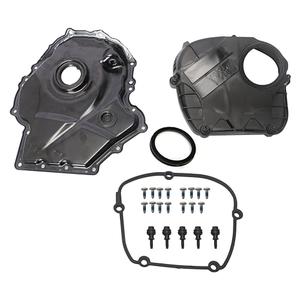 JAVOUKA Engine Timing Chain Cover with Gasket fit for VW Beetle/Jetta/Passat/Tiguan/Sharan/Scoricco/Golf/GTI/EOS/CC, fit for Audi A3/A4/A5/A6/TT/Allroad/Q3/Q5 1.8T 2.0T 2007-2017 06H103269C,06H109210A