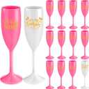 LemonRoad 10 Pcs Birthday Squad Champagne Flutes It's My Birthday Party Decorations Acrylic Toasting Glasses Reusable Unbreakable Plastic Champagne Cups for Women Bachelorette Party Supplies