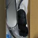 Chrome Oval Shape Motorcycle Mirrors, Upgrade Rearview Motorcycle Mirrors Compatible with Harley Road King Softail Street Glide Electra Dyna And More