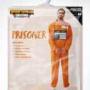 Spooktacular Creations Prisoner Costume Men, Orange Jumpsuit, Jail Inmate Accessories Set, Halloween Costumes for Men 2025 (S)