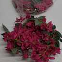 IPOPU 5.9 Ft Artificial Bougainvillea Flowers Garland 2PCS Fake Silk Bougainvillea Vines Long Plant Faux Bougainvillea Wreaths for Centerpieces Table Runner Wedding Arch Wall Decorations (Deep Pink)