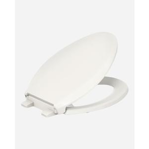 KOHLER 4636-RL-96 Cachet ReadyLatch Elongated Toilet Seat Slow Close Soft Close, Toilet Seat Quiet Lid, Contoured Grip-Tight Bumpers Installation Hardware, Apartment Essentials