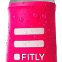 FITLY Soft Flask - Shrink As You Drink Soft Water Bottle for Hydration Pack - Folding Water Bottle Ideal for Running, Hiking, Cycling, Climbing & Rigorous Activity