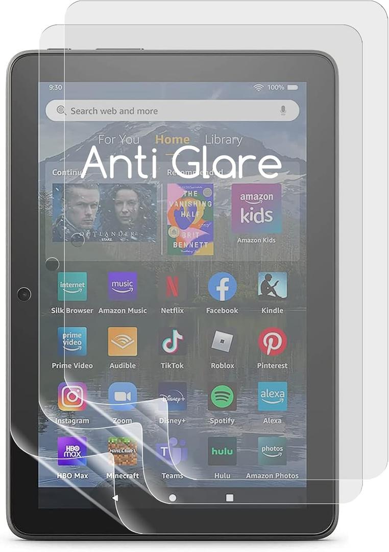 KEANBOLL 3-Pack Anti Glare Screen Protector for All-New Fire HD 8/ Fire HD 8 Plus (8 Inch 14th/12th/10th Generation - 2024/2022/2020 release), Anti Fingerprint, Case Friendly, Eye Protection Filter