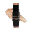 Nudestix Nudies Glow Highlighter Stick  Multi-Use Cream Highlighter for Cheeks, Eyes & Body with Built-In Brush | Dewy, Radiant Finish | Clean, Vegan & Travel-Friendly Makeup (Hey Honey)