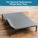 Bunkie Board King Size Bed Boards for Under Mattress 76"x80" - Heavy Duty Reinforced Wood Support Board with Anti-Sag Design, Fits Metal Frames/Platform Beds/Sleeper Sofas - Grey