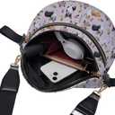Deanfun Crossbody Bag for Women, Corgi Floral Print Water Resistant Belt Bag with Adjustable Strap for Workout Travelling Cycling