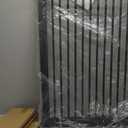 41" Extra Tall Baby Gate With Door, 40.6-54.7 In Wide Dog Gates for Doorways Stairs, Walk Through Large Pet Gate Indoor, Pressure Mounted Child Safety Gates for Kids Puppy Doggie Metal Black