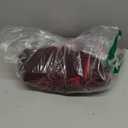 IN'VOLAND Womens Plus Size Sexy V Neck Bodycon Long Sleeve Ruched Stretchy Velvet Dresses 2X Wine Red, Size 20W