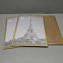upsimples 12x16 Picture Frame Gold 3 Pack, Scratch-Proof Poster Frames 12 x 16 for Photo Gallery - Slide-In Strips, Horizontal or Vertical Wall Mounting