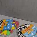 Boy Story Baby Shower Decorations, 25 Guests Includes Cardstock Plates Tableware | Tablecloth | Banner | Balloons | Cake Topper for It’s a Boy Story Baby Shower Themed Party Decorations