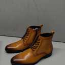 GIFENNSE Mens Chukka Boots | Mens Dress Boots | Oxford Leather Boots | Famal Chelsea Boots for Men Size 8.5