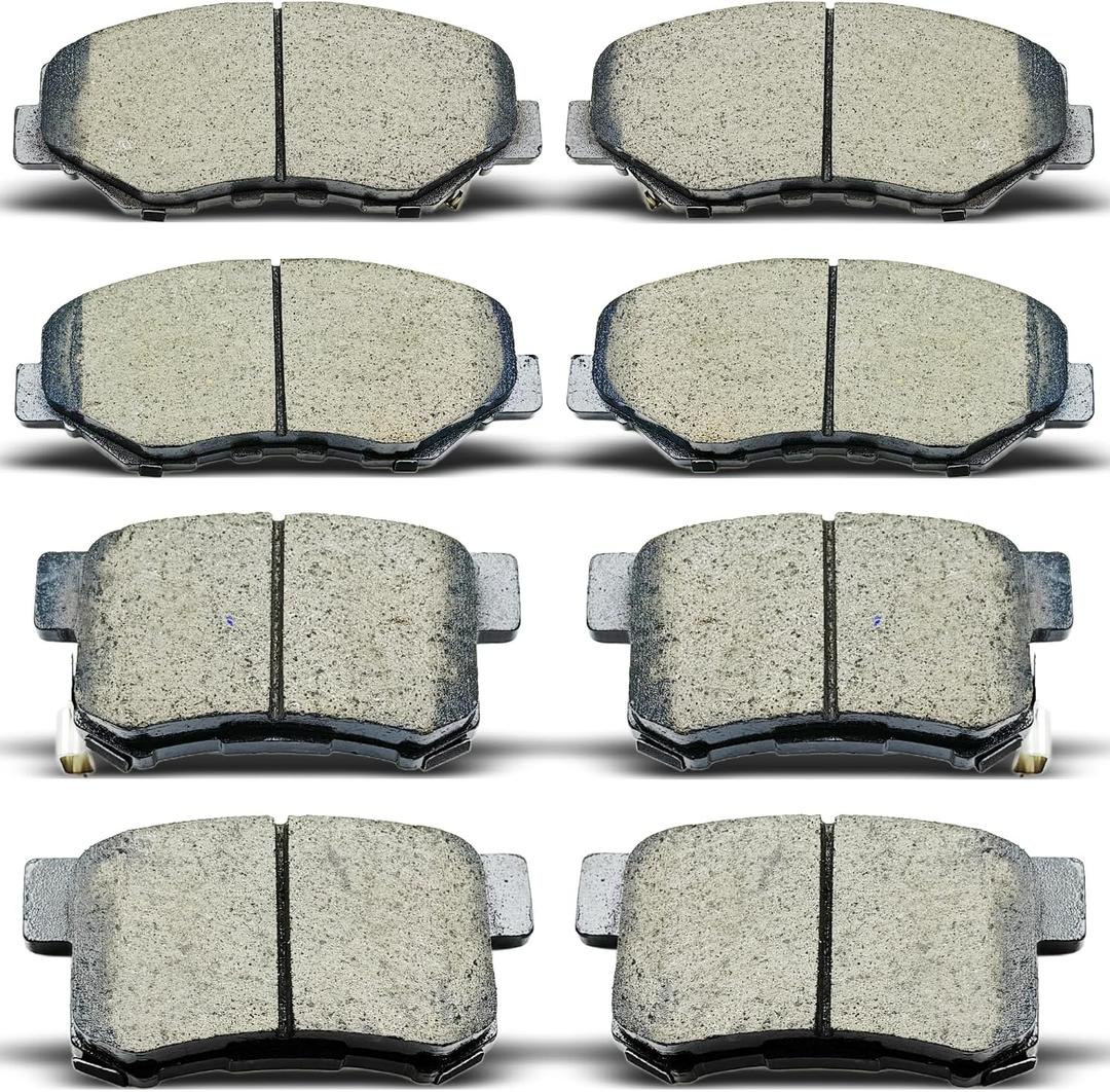8PCS Ceramic Front Rear Brake Pads Replacement Kit Fits 2005 2006 2012 2013 2014 For Honda CR-V(D914 D1086)