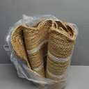 Wave Scalloped Natural Jute Runner, Off White (2'6"x6'): Boho Farmhouse Entryway Scallop Rug