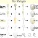 Pearl Balloon Garland Double Stuffed Pearl White Cream Ivory Sand White Pastel Balloons Arch Kit for Wedding Bridal Baby Shower Neutral Anniversary Birthday Party Decorations