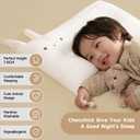 Choc chick Toddler Pillow, 20X12inches Machine Washable 100% Cotton Pillowcase Soft Hypoallergenic Kids Pillows,Child Cute Animal Perfect Toddler Pillows for Sleeping 2 Years Old (Rabbit)